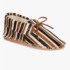 The Great The Canyon Moccasin Safari Stripe Hair Calf NWB